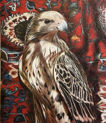 نقاشی راندن باز بر فرش