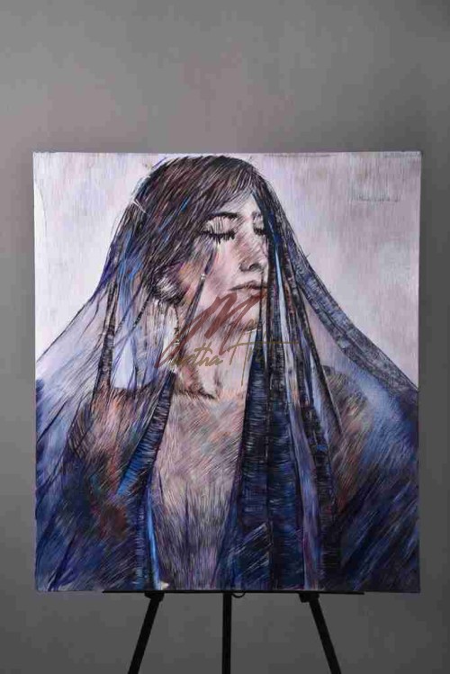 تابلوي بانوي حرير