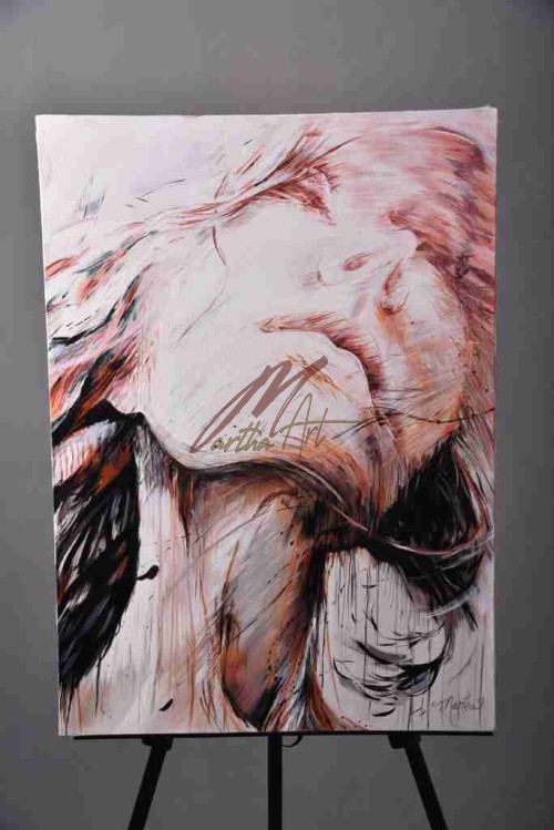 تابلوي چهره دختر زيبا